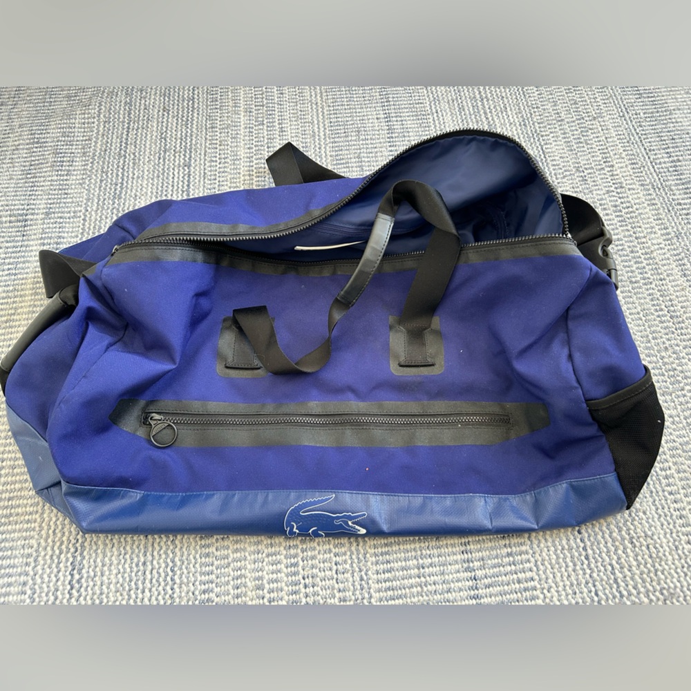 Lacoste Blue Duffel Bag